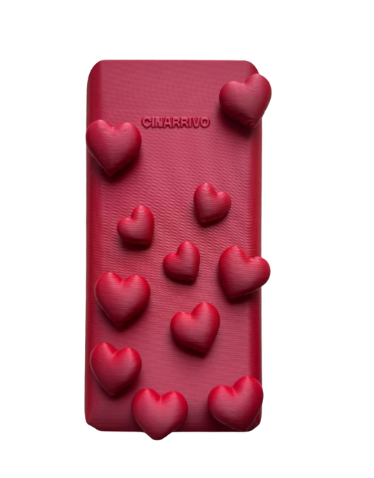 Tapa para calculadora corazones flotantes - GRANATE