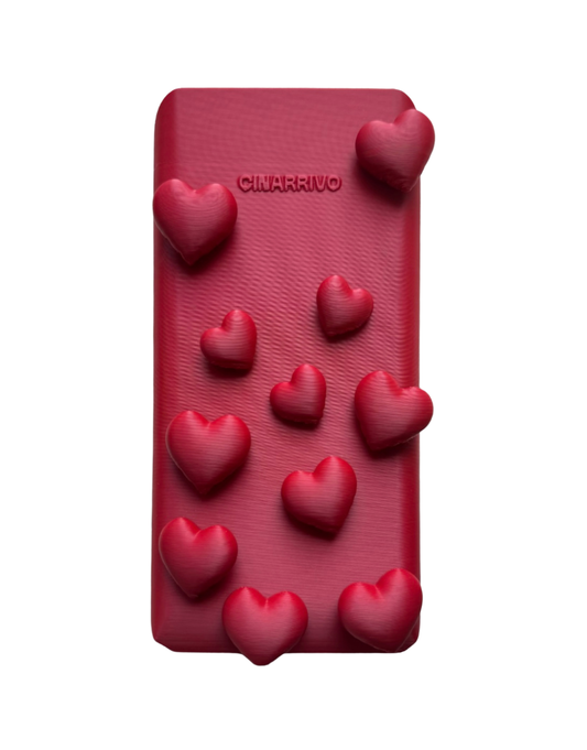 Tapa para calculadora corazones flotantes - GRANATE