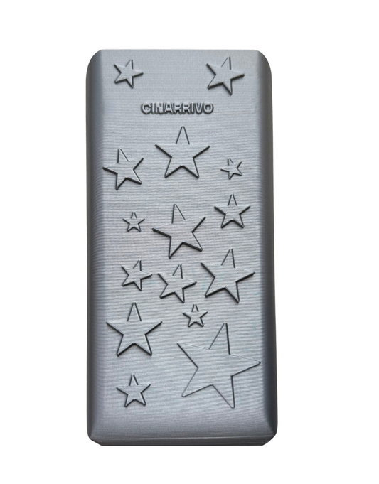 Tapa para calculadora estrellas - GRIS PLATA