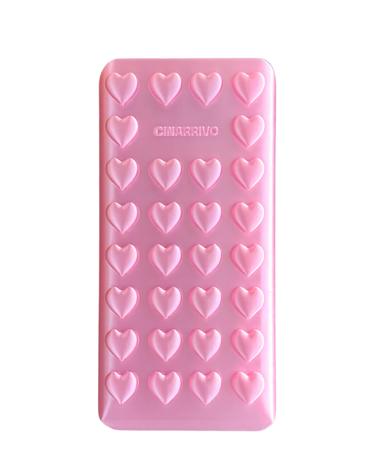 Tapa para calculadora corazones lineales - ROSA CHICLE